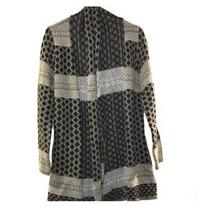 Green and Black sweater cardigan